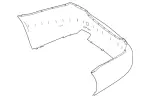 21688017409999 - Body: Bumper Cover for Mercedes-Benz Image