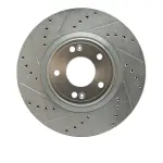 63103034L - : DFC Brake Rotor - Drilled and Slotted - Silver for DYNAMIC FRICTION Image