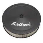 1223 - : Pro-Flo Black 14" Round Air Cleaner with 3" Paper Element (Deep Flange) for Edelbrock Image