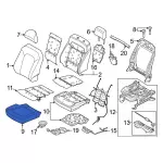 NL3Z1662901BG - Body: Seat Cover for Ford: F-150 Image