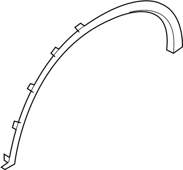 638611CB0B - : Wheel Opening Molding for INFINITI: FX35, FX37, FX50, QX70 Image