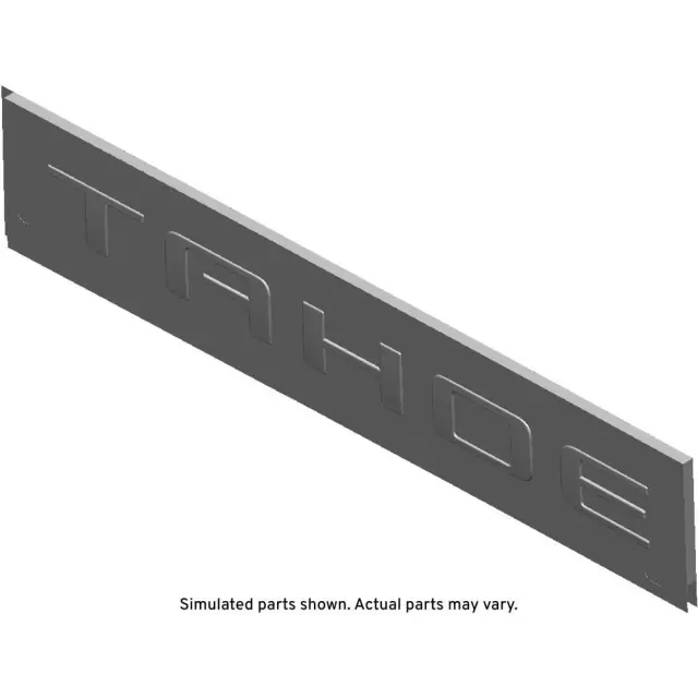 84707393 - : Black Front Side Door Vehicle Name Plate for Chevrolet: Tahoe Image