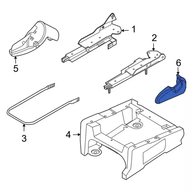 F7UZ1562769AA - Body: Seat Trim Panel for Ford: E-350 Super Duty, E-450 Super Duty Image