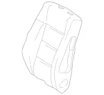 21291071477M17 - Body: Seat Back Cover for Mercedes-Benz Image