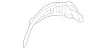 2076100176 - Substructure: Wheel Well for Mercedes-Benz: E550 Image