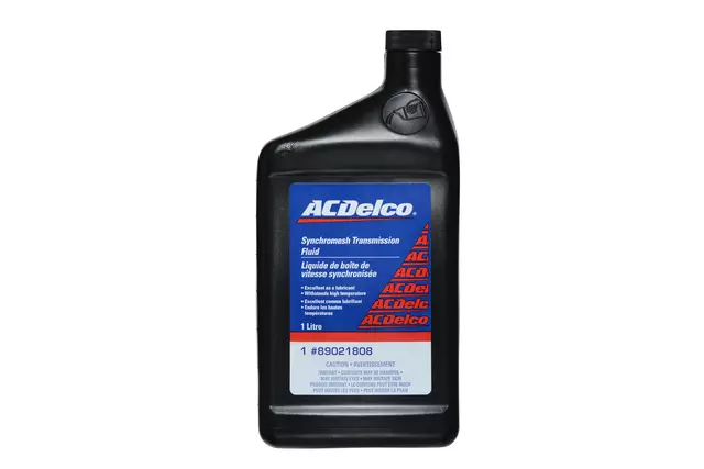 89021808 - : Synchromesh Transmission Fluid - 1 L for Cadillac: Escalade, Escalade ESV, Escalade EXT | Chevrolet: Avalanche, Blazer, C1500, C2500, C3500, Camaro, Colorado, Corvette, K1500 Pickup, K2500 Pickup, K3500 Pickup, P20, P30, R10, R20, R2500, R30, R3500, Silverado 1500, Silverado 2500 HD, Silverado 3500 HD, Suburban 1500, Suburban 2500, Suburban R10, Suburban R1500, Suburban R20, Suburban R2500, Suburban V10, Suburban V1500, Suburban V20, Suburban V2500, Tahoe, V10, V20, V30, V3500 | GMC: C1500 Pickup, C2500 Pickup, C3500 Pickup, Canyon, Jimmy, K1500 Pickup, K2500 Pickup, K3500 Pickup, P2500, P3500, R1500 Pickup, R2500 Pickup, R3500 Pickup, Sierra 1500, Sierra 2500 HD, Sierra 3500 HD, Suburban R1500, Suburban R2500, V1500, V1500 Suburban, V2500, V2500 Suburban, V3500, Yukon, Yukon XL 1500, Yukon XL 2500 | Pontiac: Fiero, Firebird Image