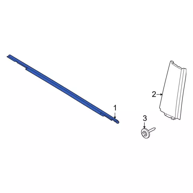 M2DZ9821452B - Body: Belt Molding for Ford: Bronco Image