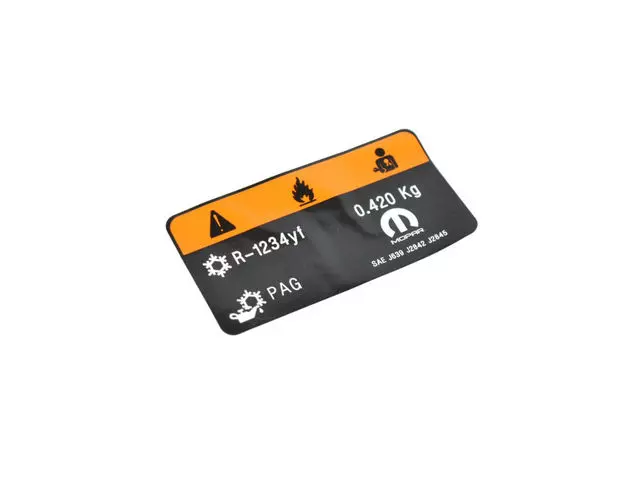 68275745AA - : Air Conditioning System Label for Mopar Image