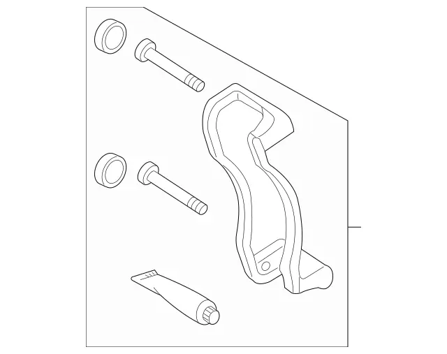 9074239500 - : Caliper Mount for Mercedes-Benz: Sprinter 1500, Sprinter 2500, Sprinter 3500, Sprinter 3500XD, Sprinter 4500 Image