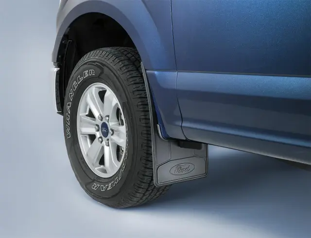 FL3Z16A550A - Exterior: Splash Guards, Heavy-Duty, Black, Rear Pair for Ford Image