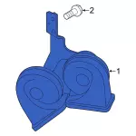 CK4Z13801C - : Horn for Ford: E-Transit, Transit-150, Transit-250, Transit-350, Transit-350 HD Image