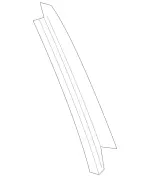 2516902089 - Rear Doors: Trim Molding for Mercedes-Benz: R320, R350, R500 Image