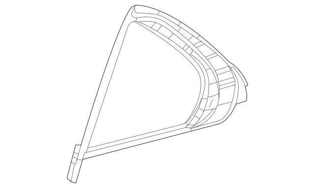 1677301408 - Rear Doors: Side Window Pane for Mercedes-Benz: GLE350, GLE450e, GLE580 Image image
