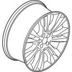 KJ7Z1007A - : Wheel, Alloy for Lincoln: MKC Image