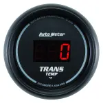 6349 - : GAUGE, TRANS TEMP, 2 1/16", 340?F, DIGITAL, BLACK DIAL W/ RED LED for AutoMeter Image