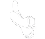 1725010182 - Cooling System: Upper Hose for Mercedes-Benz Image