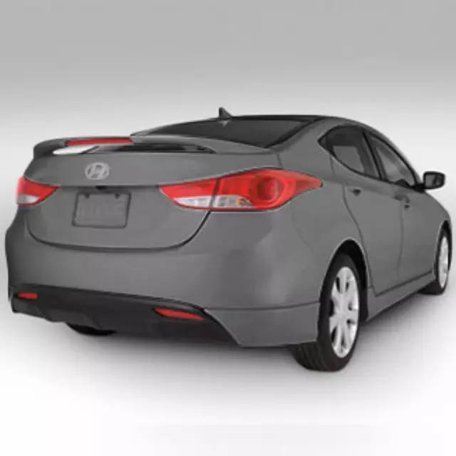 3XF30AB600N5S - Exterior: Body Kit, Rear Skirt, Titanium Gray Metallic for Hyundai Image
