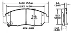 13051184 - : Disc Brake Pad Set for OmniParts Image