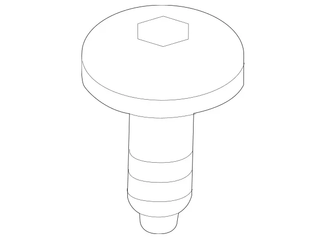 8498 - Front-End Assembly, Front Panel: Hexalobular Screw for Mercedes-Benz: C350e, C400, C43 AMG, C450 AMG, C63 AMG, C63 AMG S, E300, E350, E43 AMG, E53 AMG, E63 AMG S, GLC300, GLC43 AMG, GLC63 AMG, GLC63 AMG S Image image