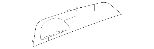 1677300912 - Rear Doors: Trim Strip for Mercedes-Benz: GLE350, GLE450, GLE450e, GLE53 AMG, GLE580, GLE63 AMG S, GLS450, GLS580, GLS63 AMG Image image