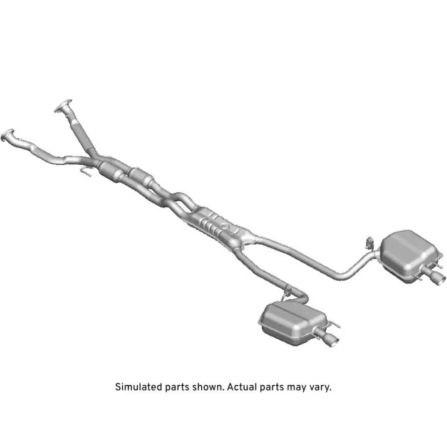 20896635 - : Part# 20896635 Exhaust Muffler Assembly with Insulators for Cadillac: CTS Image