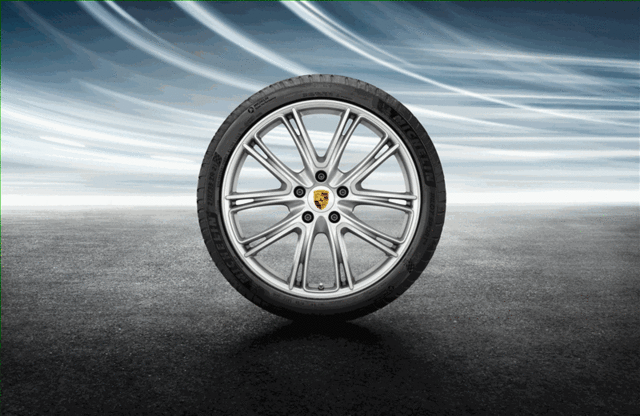 971044660H - Wheels: 21-Inch Exclusive Design Summer Wheel-And-Tire for Porsche: Panamera Image