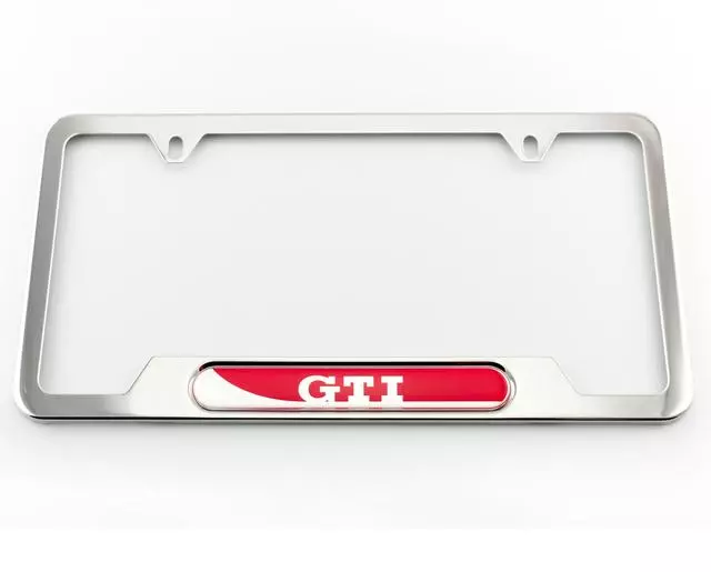 License Plate Frame - Gti - Polished - Volkswagen (5GV-071-801)