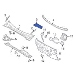 LJ6Z18D395B - Body: Screen for Ford: Bronco Sport, Escape, Maverick | Lincoln: Corsair Image