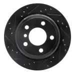 63331117L - : DFC Brake Rotor - Drilled and Slotted - Black for DYNAMIC FRICTION Image