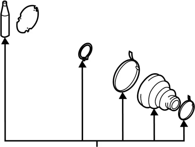 C974A4GB0H - Front Drive Axle: Inner Boot for Infiniti Image