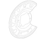 2224230120 - : Cover Plate F Brake Disc for Mercedes-Benz: Maybach S550, Maybach S560, Maybach S600, Maybach S650, S450, S550, S550e, S560, S600, S63 AMG, S65 AMG Image