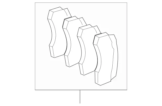 4208404 - : Disk Brake Pad for Mercedes-Benz Image