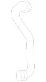 1645008075 - : Radiator Coolant Hose for Mercedes-Benz Image