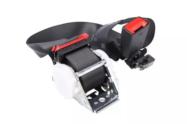 Jet Black Rear Center Seat Belt with Retractor - GM (19301665)