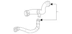 2135007200 - : Lower Hose for Mercedes-Benz Image