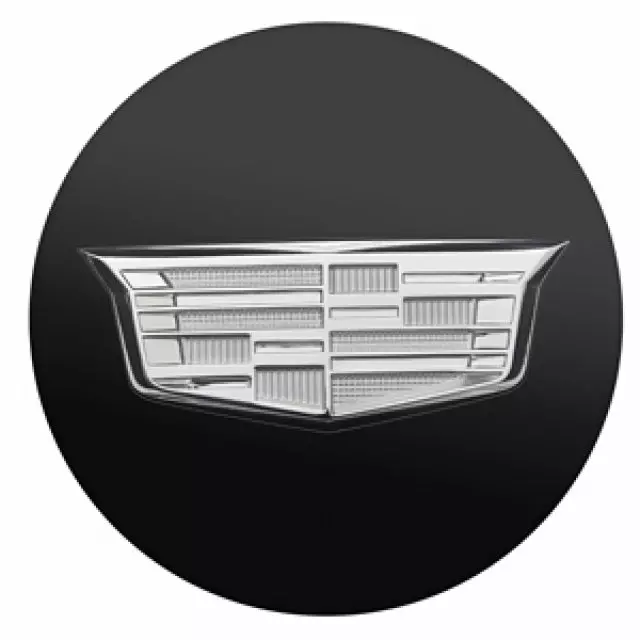 84235281 - Wheels: Wheel Center Cap, Black W\\/Color Crest for Cadillac: ATS, CT4, CT5, CTS, XT4, XT5, XT6 Image