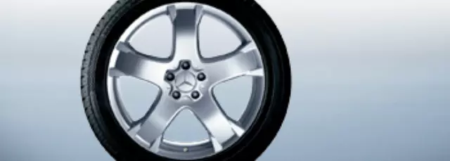 Wheel Alloy Tyndarides (20 Inch) 5-Spoke - Sterling Silver - Mercedes-Benz (6-6-47-4210)