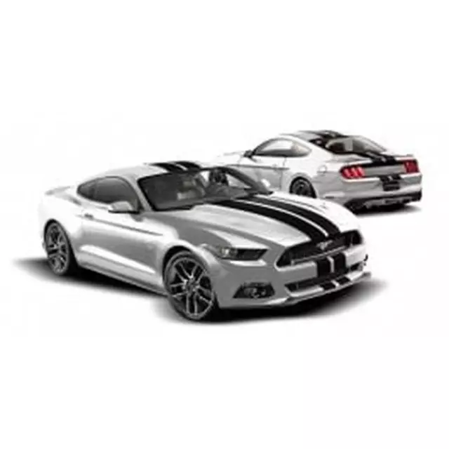 VFR3Z6320000KC - : Graphics Kit - Custom Stripe Kit, Over -The-Top, Dual Stripe, Gloss White for Ford: Mustang Image