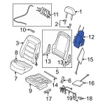 7L2Z7865500C - Body: Lumbar Support for Ford: Explorer Image