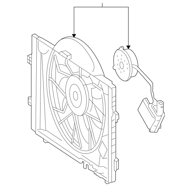 2035001693 - Special Equipment: Blower for Mercedes-Benz: 180C, C230, C240, C280, C32 AMG, C320, C350, CLK320, CLK350, CLK500, CLK55 AMG, CLK550, CLK63 AMG Image image