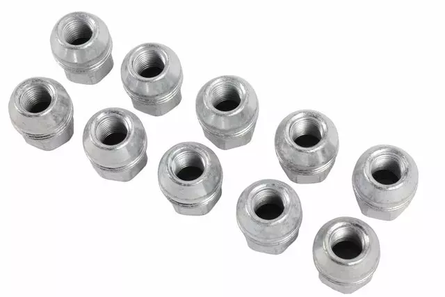 9595175 - Suspension: Wheel Lug Nut for Cadillac: Escalade, Escalade ESV | Chevrolet: Astro, Avalanche, Avalanche 1500, Avalanche 2500, Blazer, BrightDrop 400, BrightDrop 600, C1500, C2500, C3500, Camaro, Caprice, Colorado, Express 1500, Express 2500, Express 3500, Express 4500, K1500 Pickup, K2500 Pickup, K3500 Pickup, P30, Silverado 1500, Silverado 1500 Classic, Silverado 1500 HD, Silverado 1500 HD Classic, Silverado 1500 LD, Silverado 1500 LTD, Silverado 2500, Silverado 2500 HD, Silverado 2500 HD Classic, Silverado 3500, Silverado 3500 Classic, Silverado 3500 HD, Silverado EV, Suburban, Suburban 1500, Suburban 2500, Suburban 3500 HD, Suburban C1500, Suburban C2500, Suburban K1500, Suburban K2500, Tahoe, Traverse | GMC: C1500 Pickup, C2500 Pickup, C3500 Pickup, Canyon, K1500 Pickup, K2500 Pickup, K3500 Pickup, Savana 1500, Savana 2500, Savana 3500, Sierra 1500, Sierra 1500 Classic, Sierra 1500 HD, Sierra 1500 HD Classic, Sierra 1500 Limited, Sierra 2500, Sierra 2500 HD, Sierra 2500 HD Classic, Sierra 3500, Sierra 3500 Classic, Sierra 3500 HD, Sierra EV, Suburban C1500, Suburban C2500, Suburban K1500, Suburban K2500, Yukon, Yukon XL, Yukon XL 1500, Yukon XL 2500 Image