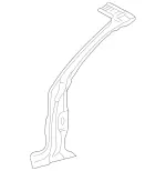2086301310 - Body: Hinge Pillar for Mercedes-Benz Image