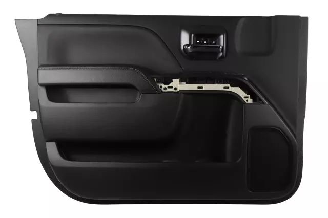 84354264 - : Jet Black Driver Side Door Interior Trim Panel for Chevrolet: Silverado 1500, Silverado 2500 HD, Silverado 3500 HD | GMC: Sierra 1500, Sierra 2500 HD, Sierra 3500 HD Image