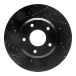 63352016L - : DFC Brake Rotor - Drilled and Slotted - Black for DYNAMIC FRICTION Image