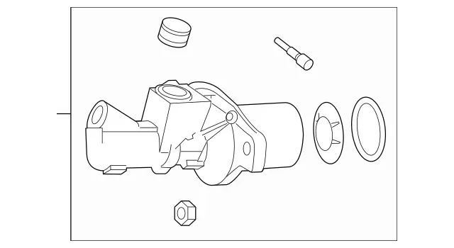 2224300001 - Brakes: Parts Kit, Mst. Brk. Cyl for Mercedes-Benz: Maybach S550, Maybach S560, Maybach S600, Maybach S650, S450, S550, S550e, S560, S600, S63 AMG, S65 AMG Image image