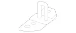 212740023264 - : Lift-Gate Lock Striker Plate for Mercedes-Benz Image