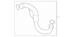2125013382 - : Coolant Hose for Mercedes-Benz Image
