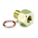 2277 - : FITTING, ADAPTER, METRIC, M12X1.5 MALE TO 1/8" NPTF FEMALE, BRASS for AutoMeter Image