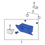 7L2Z7806024AC - Body: Glove Box Door for FORD Image