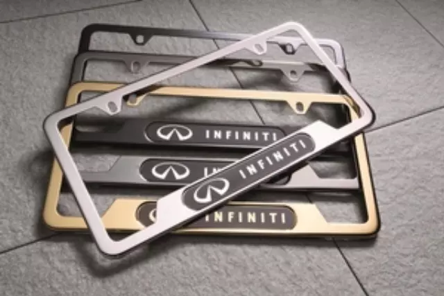 License Plate Frame, Black Pearl - Infiniti (999MB-YV000BP)